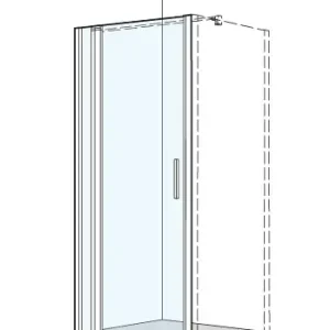 Acheter Direct Porte battante Koralle S400 Plus Couleur d‘argent Verre clair Plus
